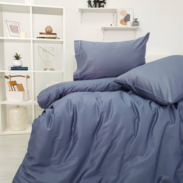 Комплект постельного белья Tivolyo home CASUAL синий